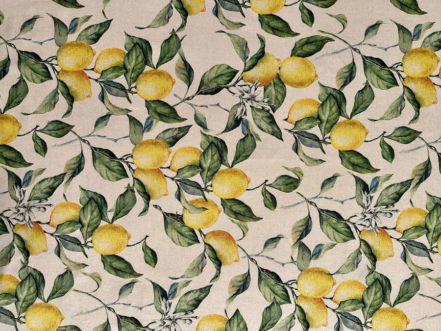 Lemon Linen Tablecloth – Bright & Festive European Design by Hortensias Home at www.brixbailey.com