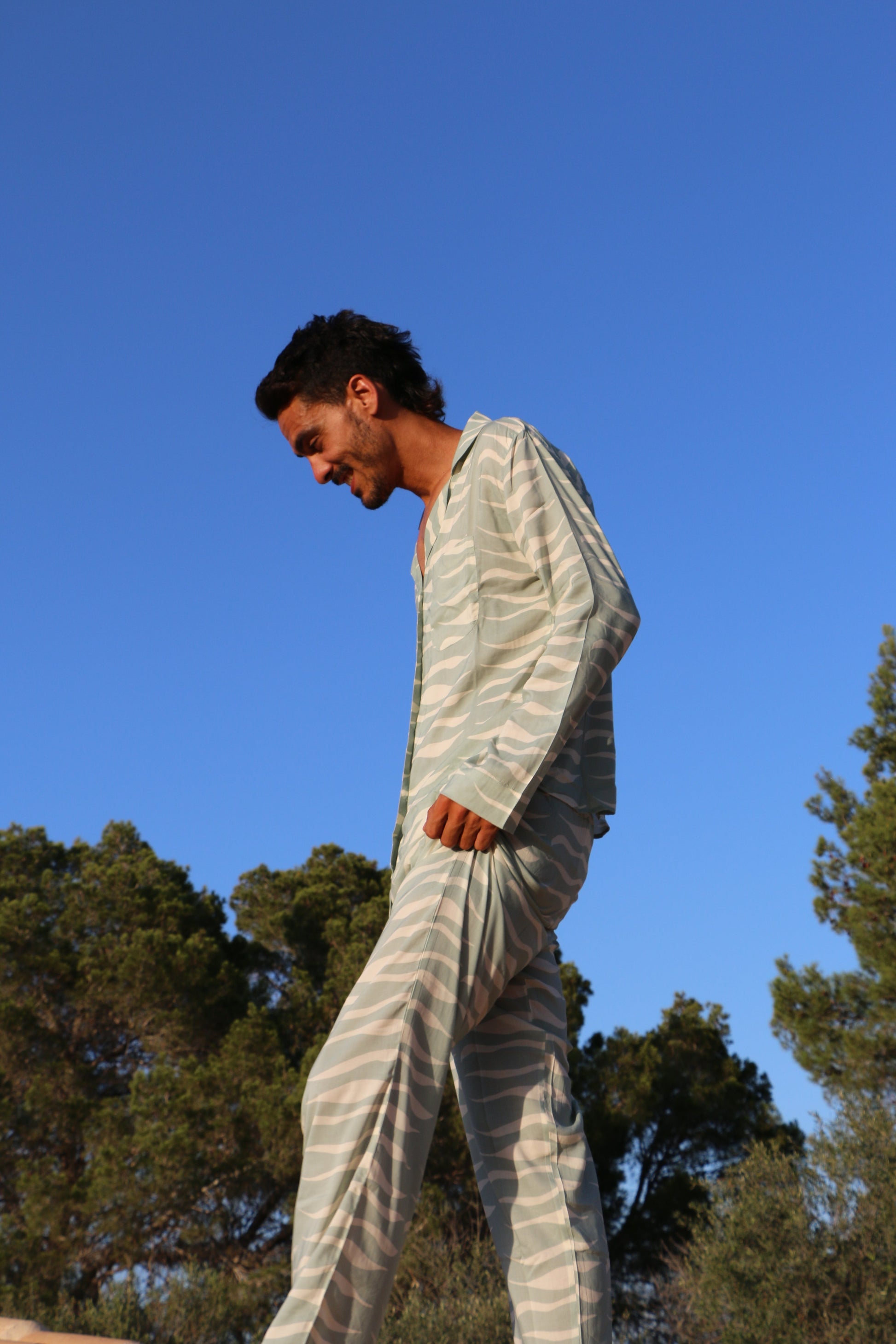 Can Haze Tiger Print Pyjama Set