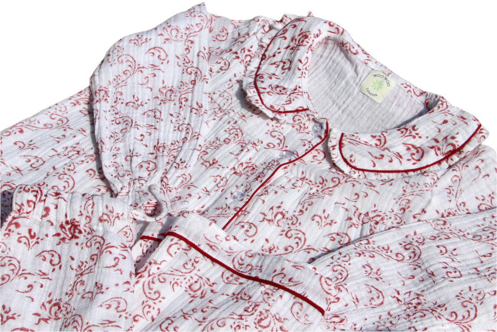 Paisley Organic Muslin Pyjamas