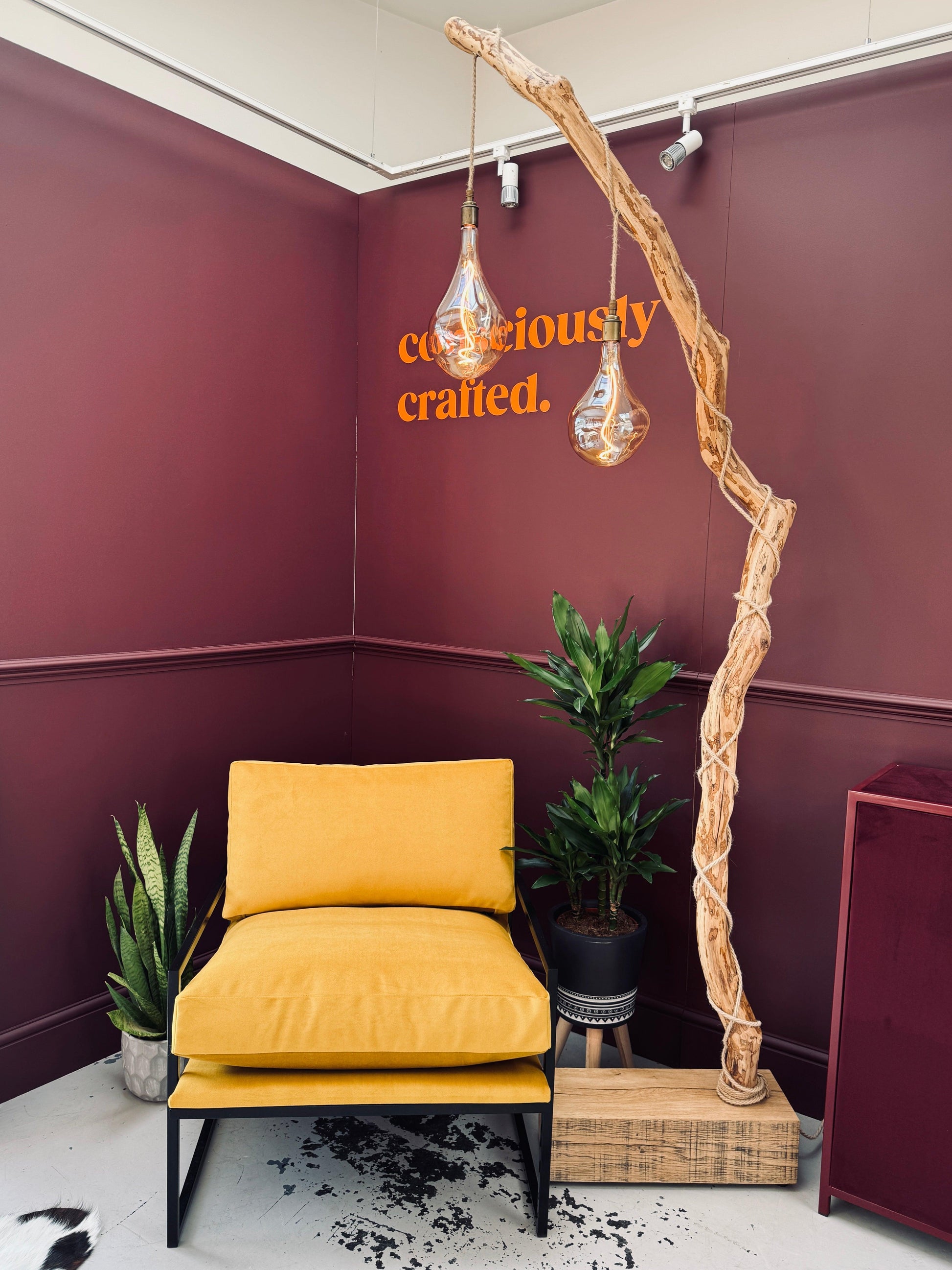 Tallulah – Rhododendron Floor Lamp | One of a Kind | Handmade in Devon