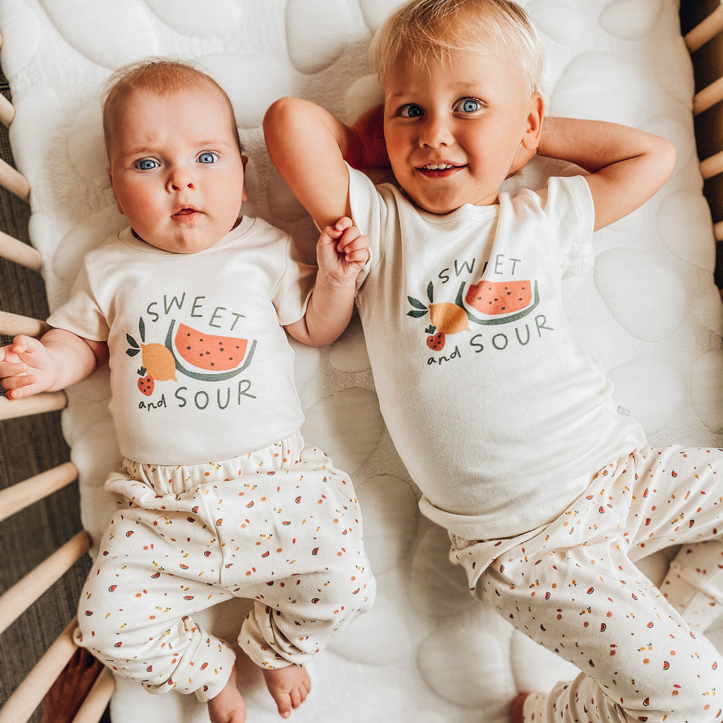 Short Sleeve Pajama Set Sweet and Sour