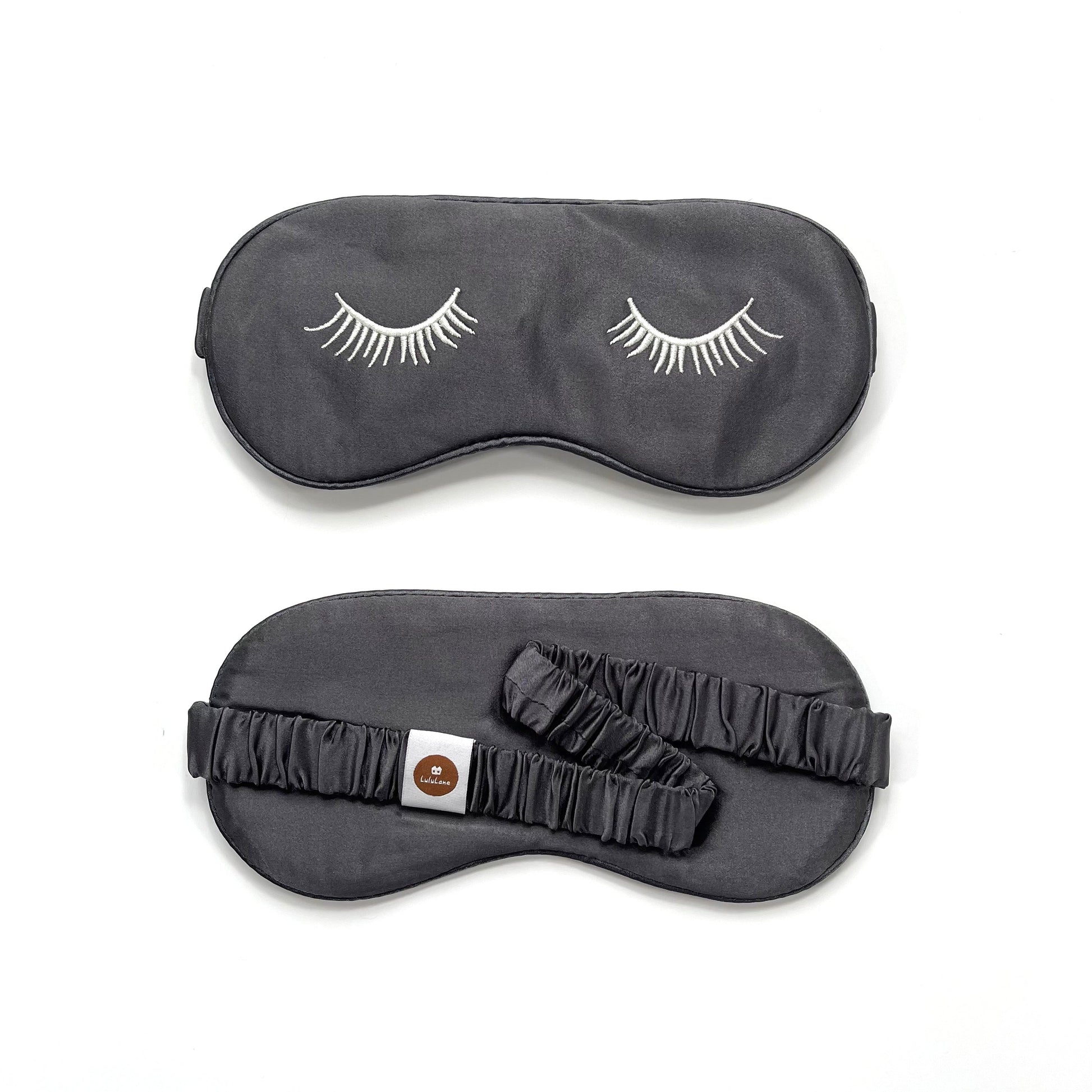 Luxury Embroidered Silk Sleep Mask - Soft Eye Mask for Restful Comfort