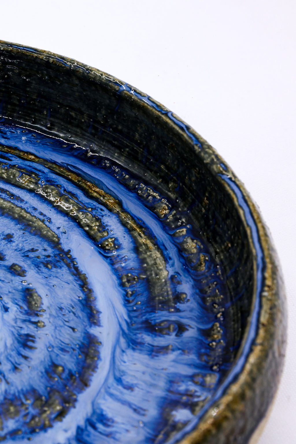 10 inch Aegean Whirlpool Handmade Milled Stoneware Large Ceramic Plate