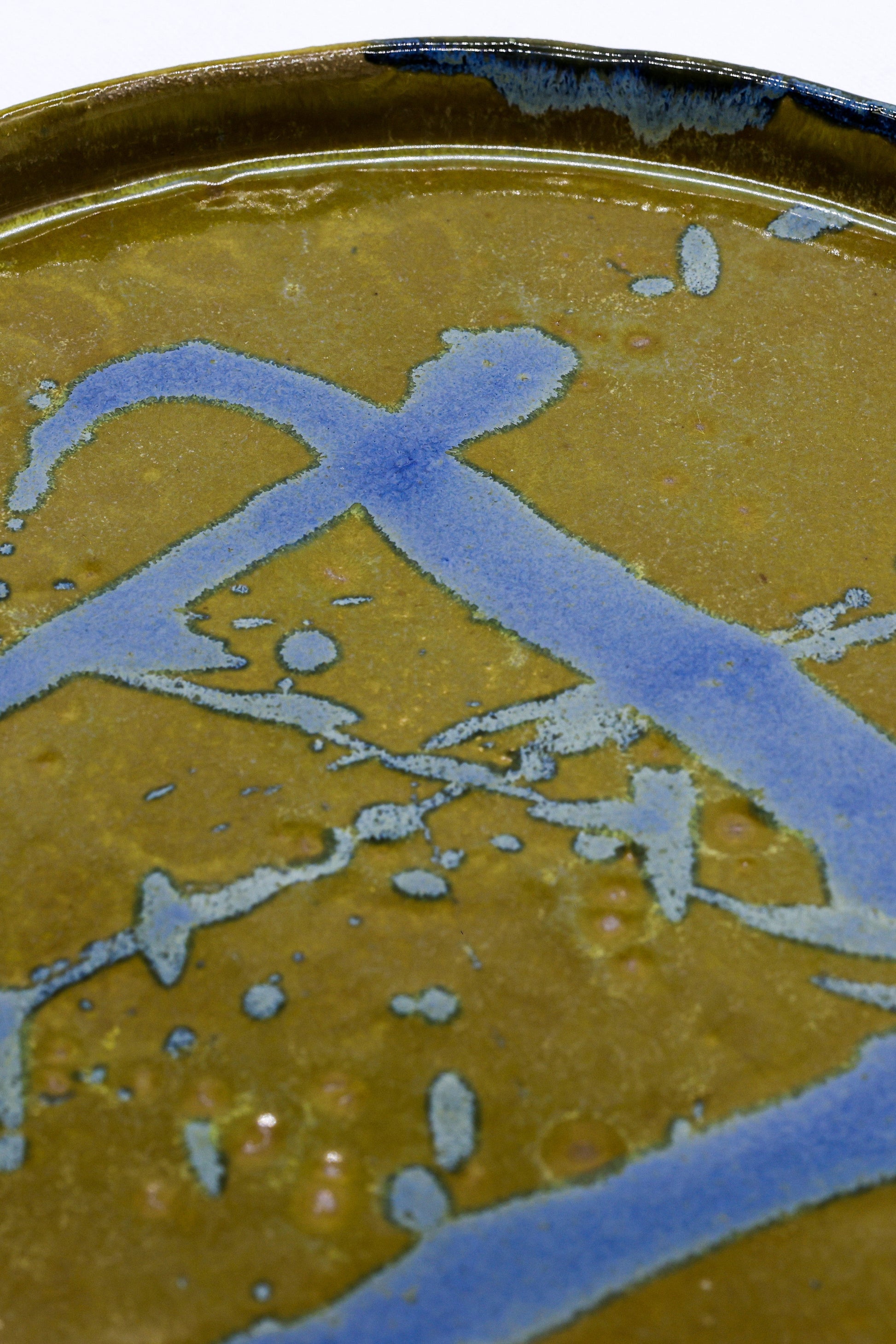 23 cm Oliveflow Smoked Grey Large Stoneware Handmade Ceramic Dinner Plate