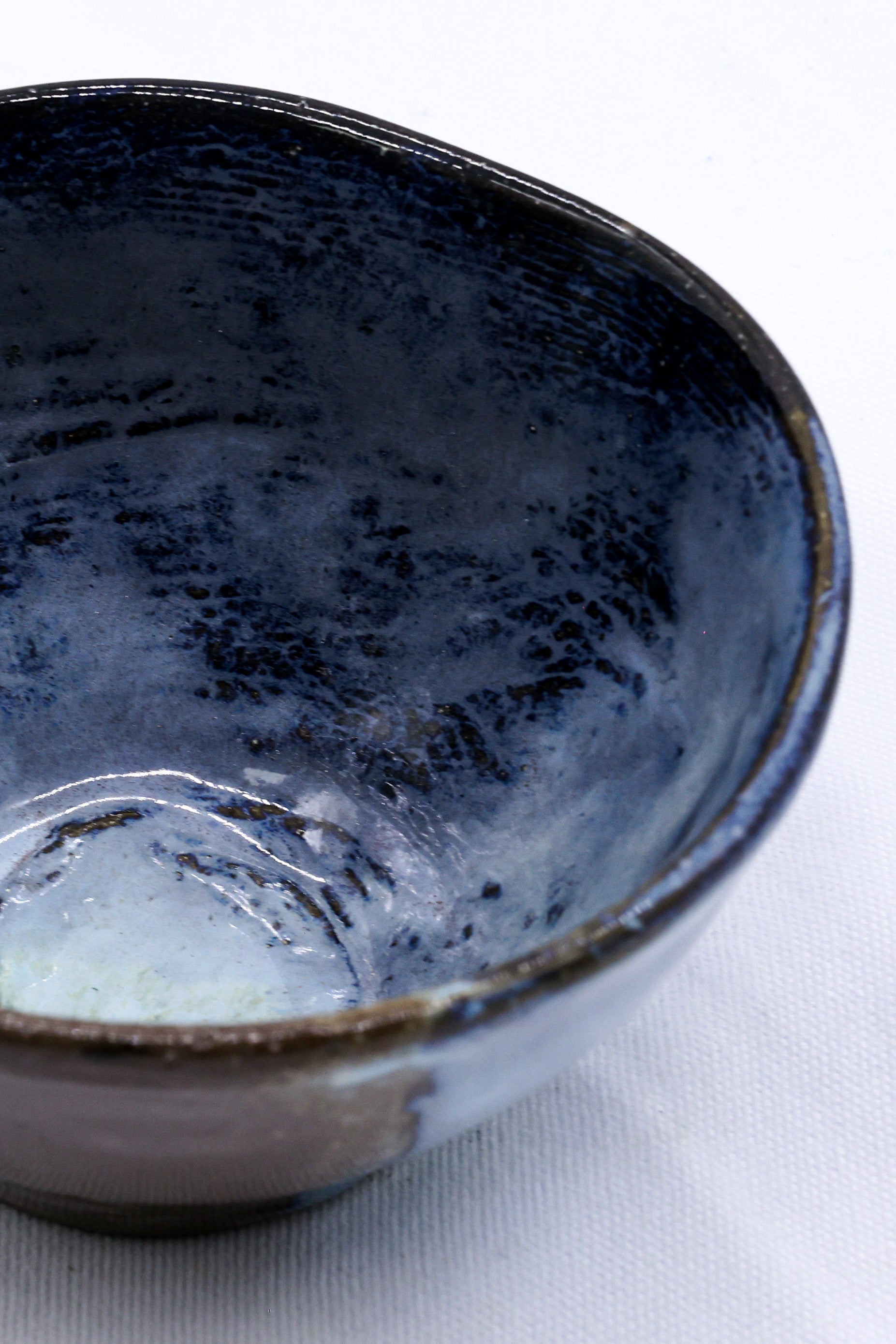 Small Smoked Grey Cold Aegean Fade Handmade Ceramic Stoneware Dinner Bowl