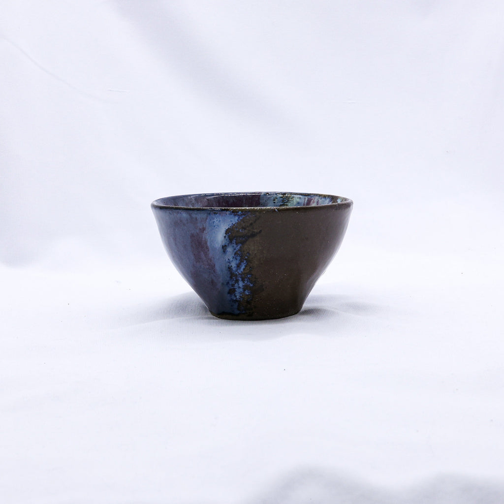 Small Smoked Grey Plum Sea Mist Handmade Ceramic Stoneware Dinner Bowl