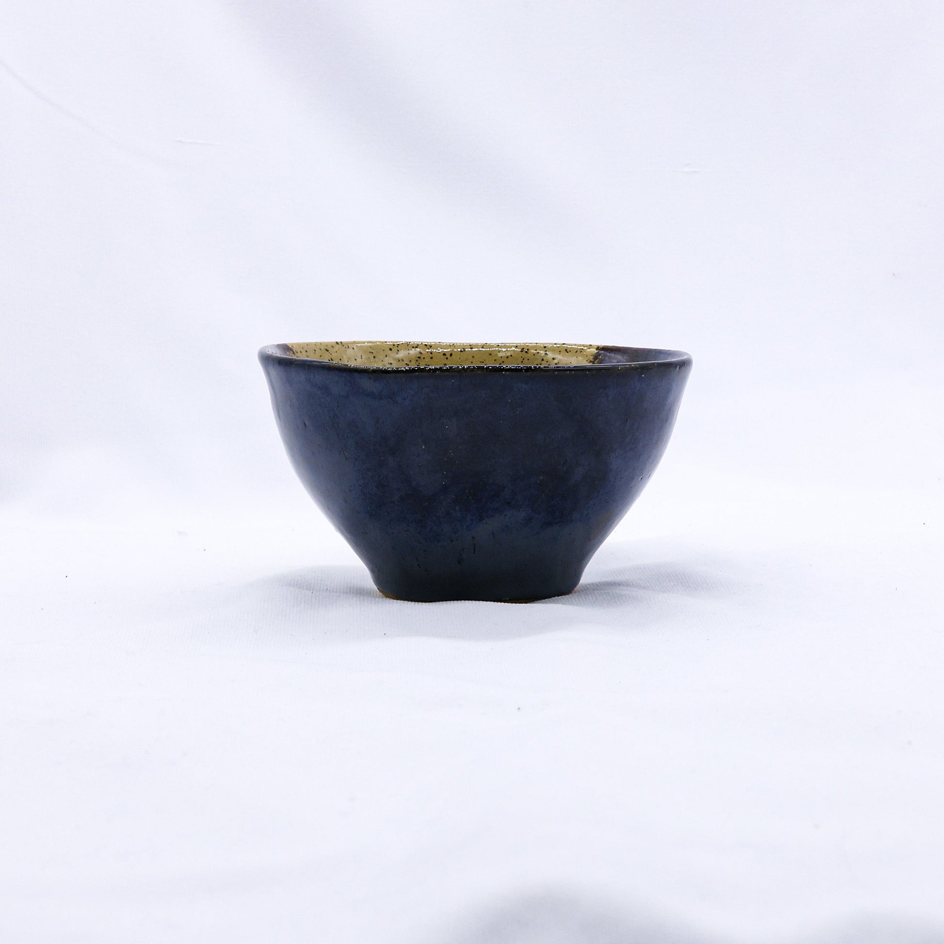 Small Indigo Clay Shore Handmade Ceramic Stoneware Dinner Bowl