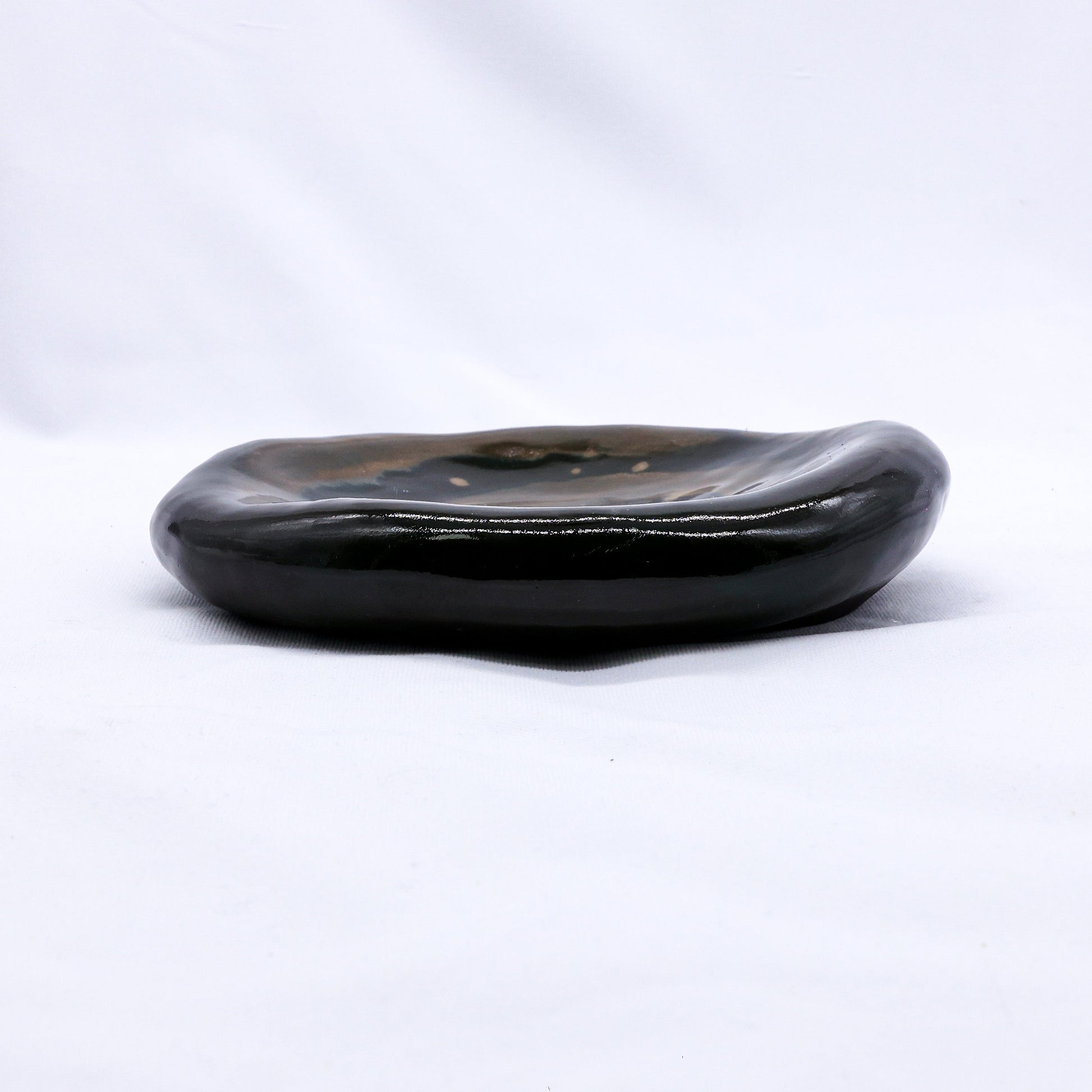 Cobalt Shadow Stonecraft Harmony Handmade Ceramic Plate