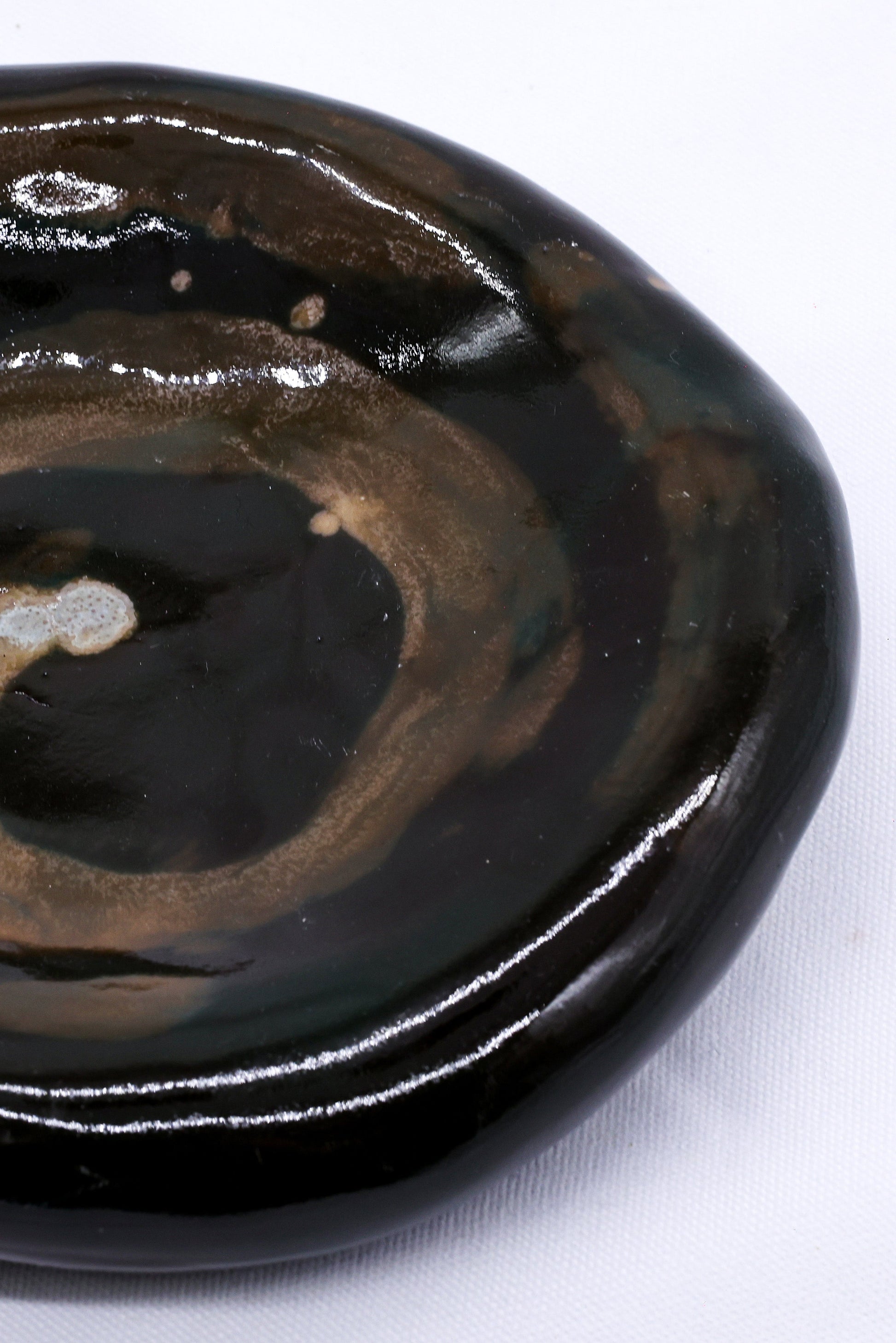 Cobalt Shadow Stonecraft Harmony Handmade Ceramic Plate