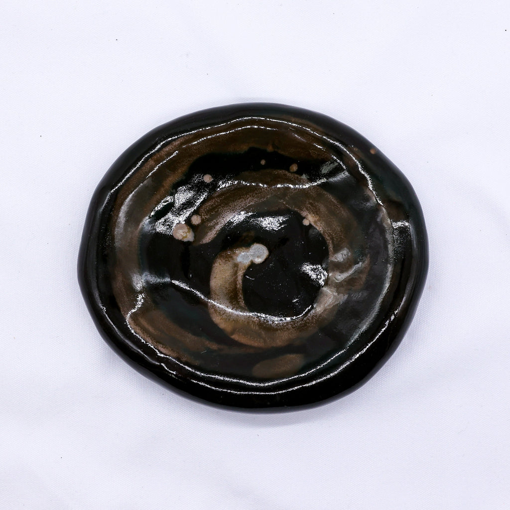 Cobalt Shadow Stonecraft Harmony Handmade Ceramic Plate