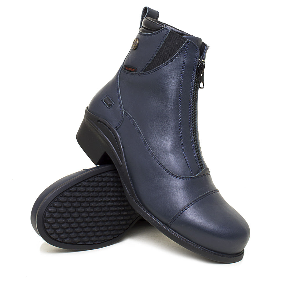 Idaho Storm Waterproof Jodhpur Riding Boots - Navy