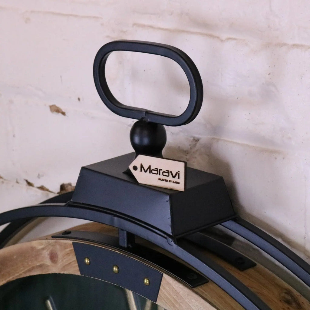 Industrial Extra Large Cog Clock Black and Gold