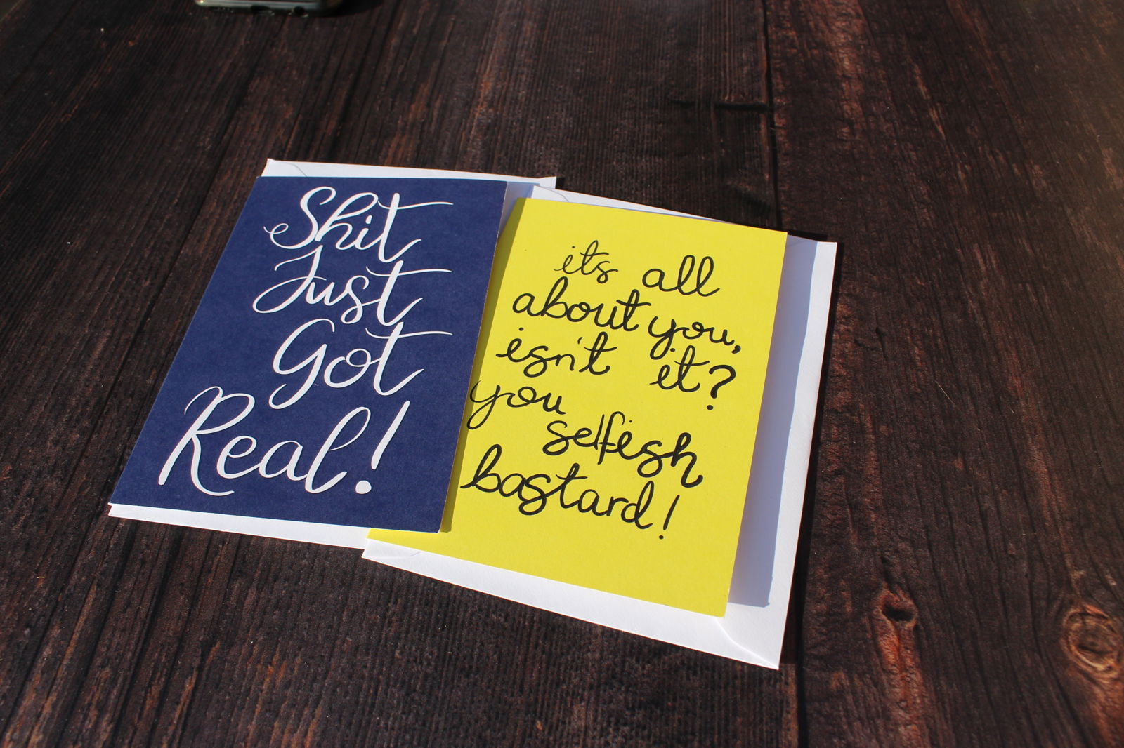 It's all about you isnt it, you Selfish Bastard Greeting Card