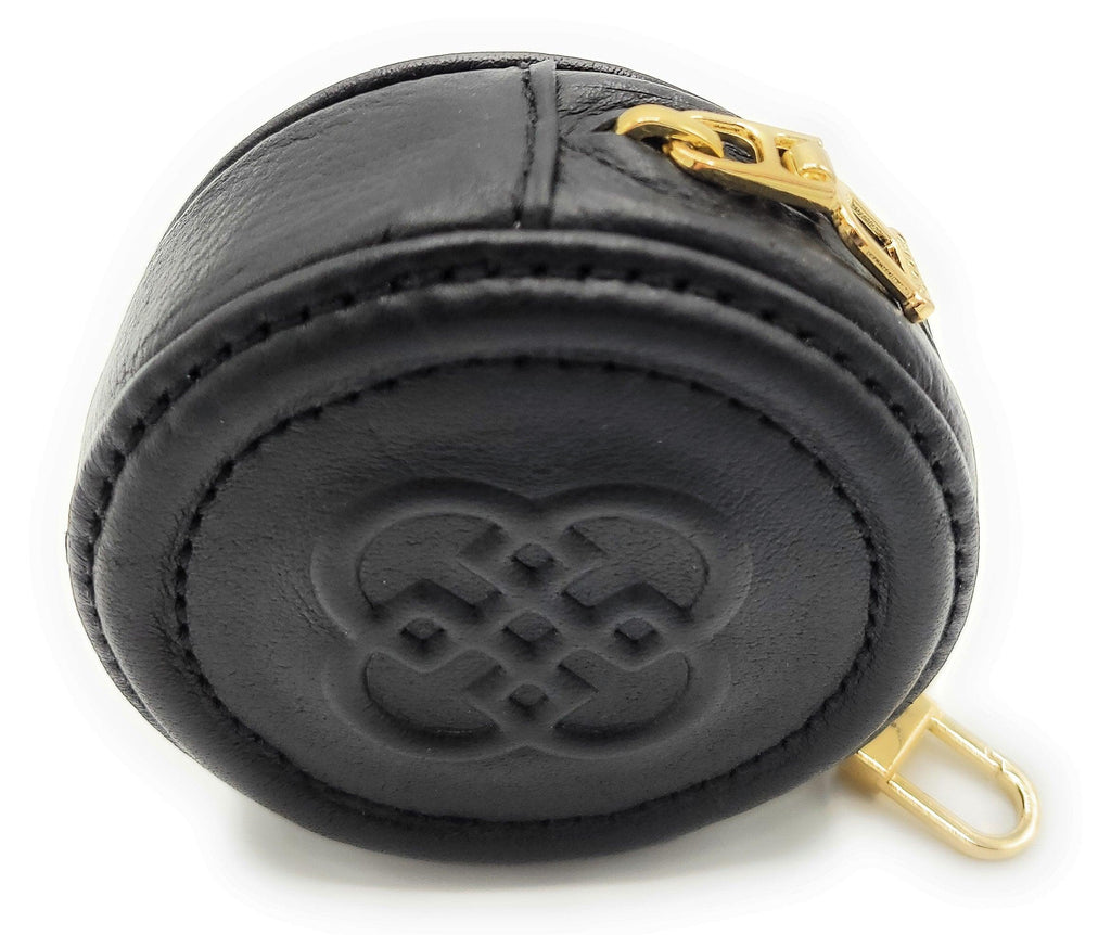Ivy Real Leather Zip Coin Purse with Clip