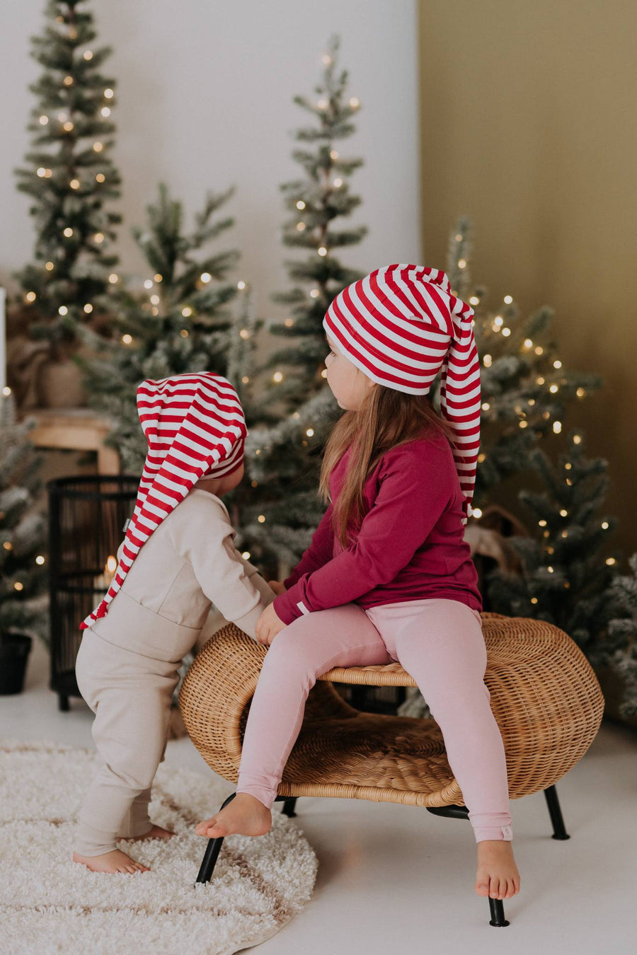 Striped Elf Hat JOLLY – Festive & Made in Europe for All Ages by Breden at brixbailey.com