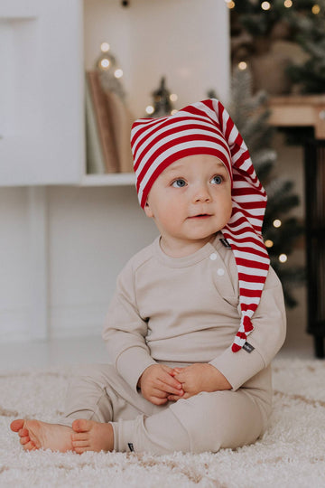 Striped Elf Hat – Festive & Unique Look for All Ages by Breden at brixbailey.com