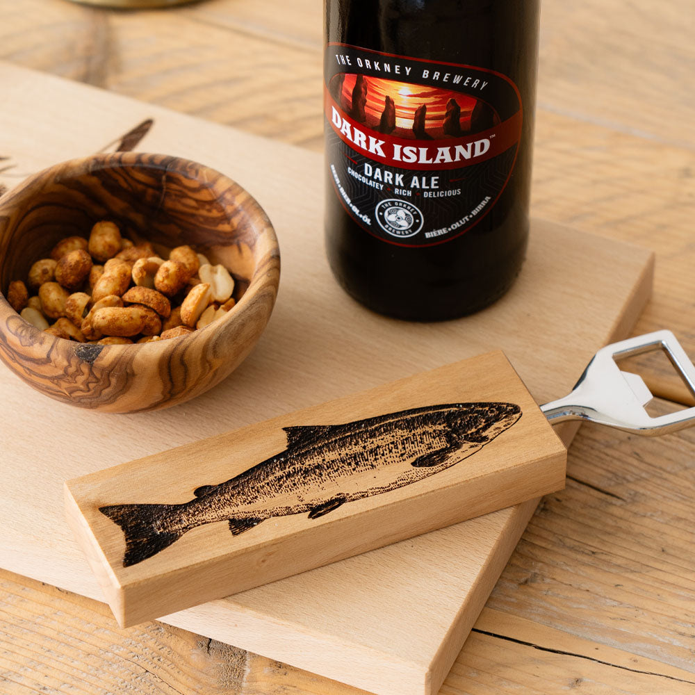 Salmon Beech Bottle Opener