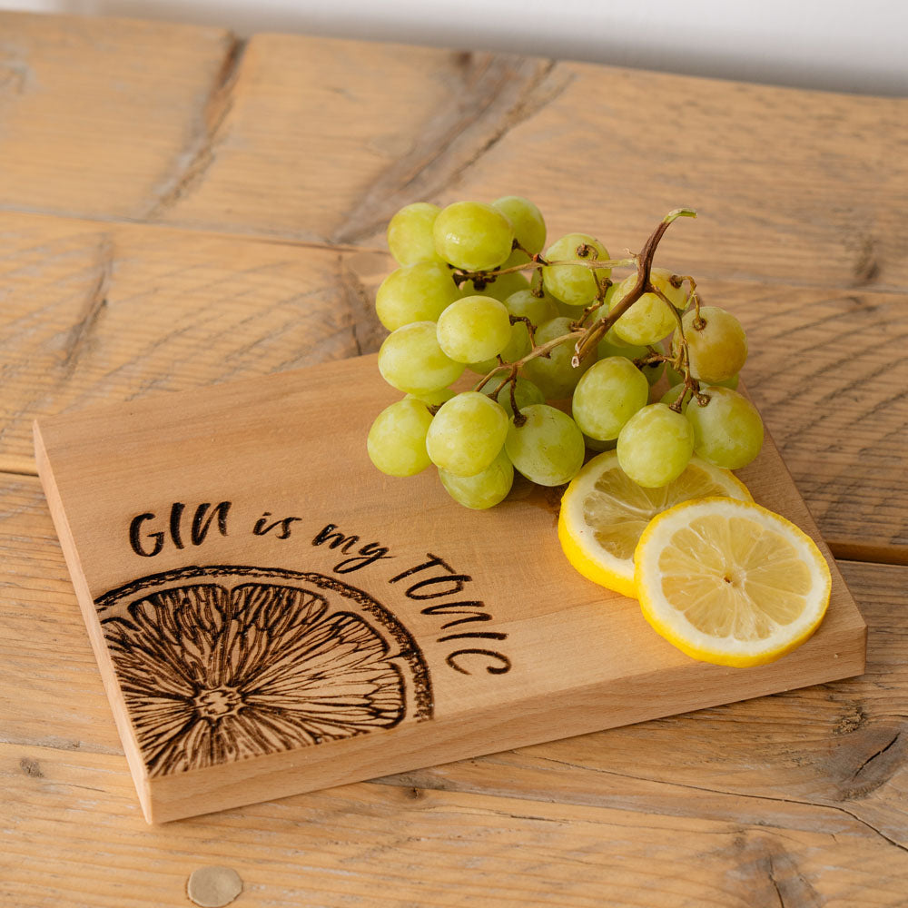 Gin is My Tonic Beech Bar Board