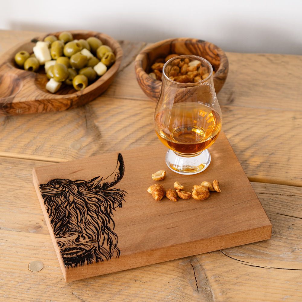 Highland Cow Beech Bar Board