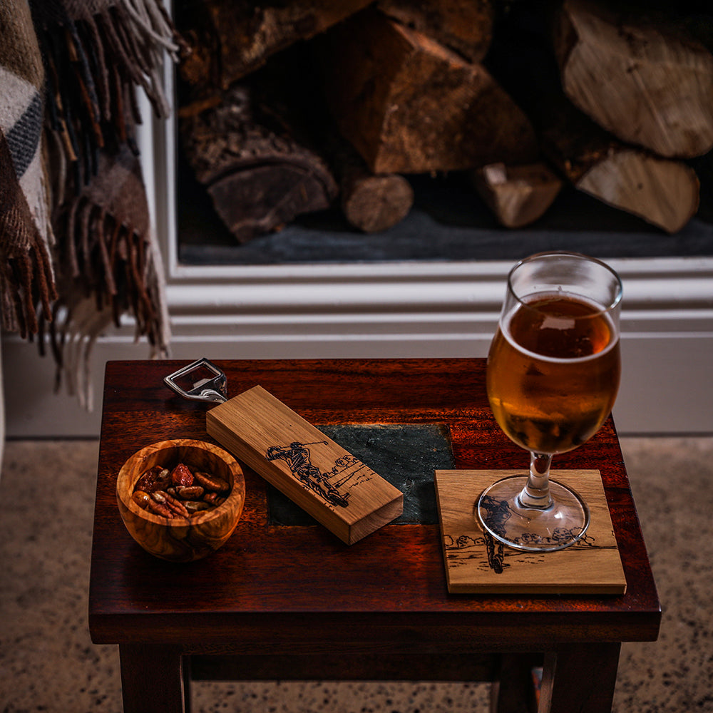Golf Oak Bottle Opener