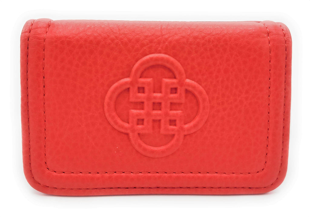 Jade Real Leather Credit Card Holder with RFID Protection