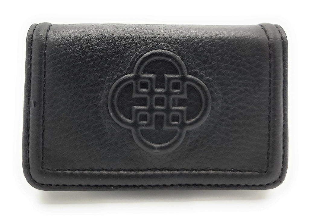 Jade Real Leather Credit Card Holder with RFID Protection
