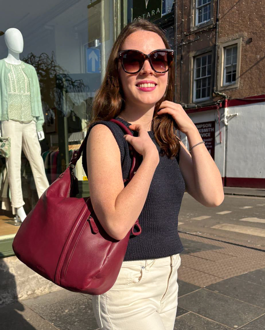 Julia Leather Hobo Bag – Handmade by Saddler - Versatile, Stylish & Spacious Design
