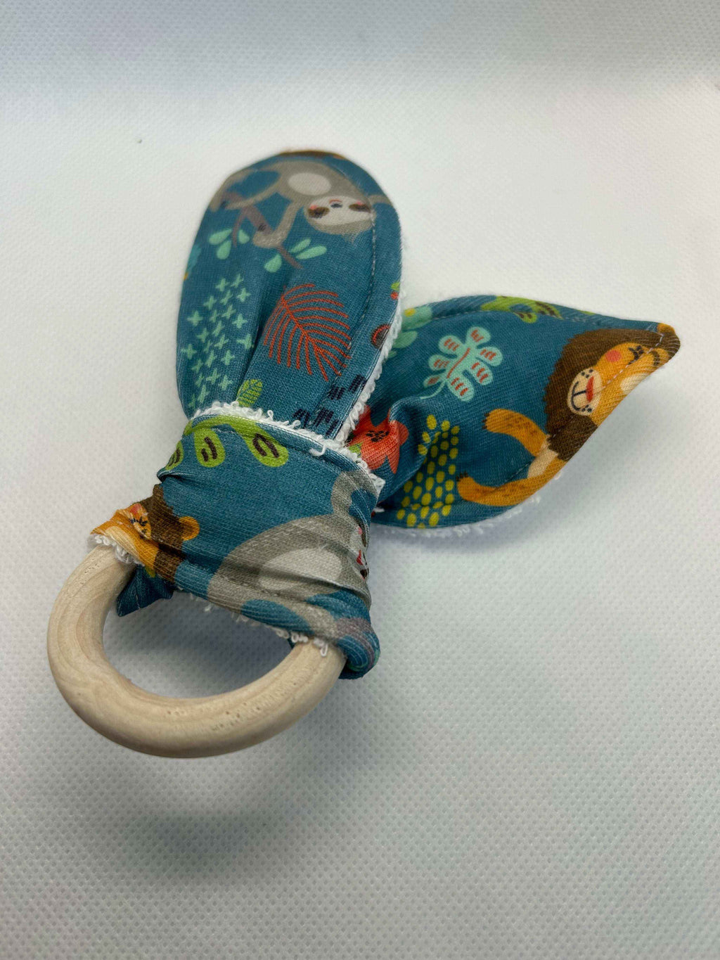 Jungle Animal Rattle with Crinkle and Sensory Textures