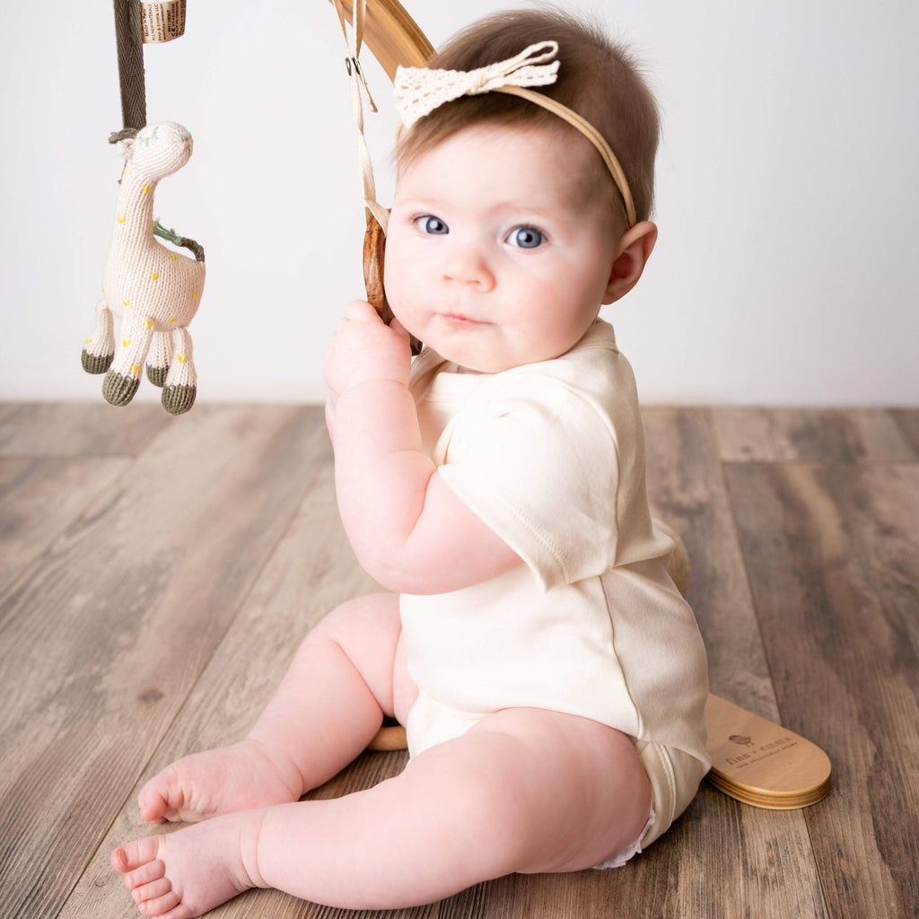 Three Piece Lap Bodysuit Set Mixed Organic Cotton