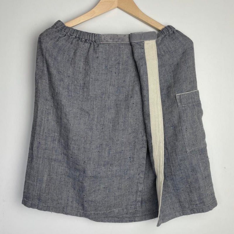 Men's Linen Sauna Skirt – Stylish & Adjustable Comfort by KOOSdisain at www.brixbailey.com