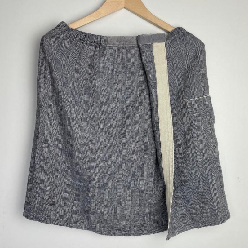 Mens linen sauna skirt 