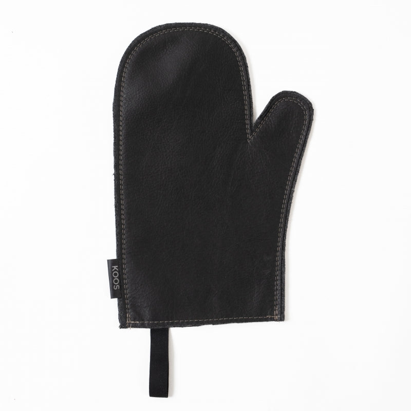 Versatile Kitchen Mitten – Leather & Double Wool, BBQ Safe by KOOSdisain at www.brixbailey.com