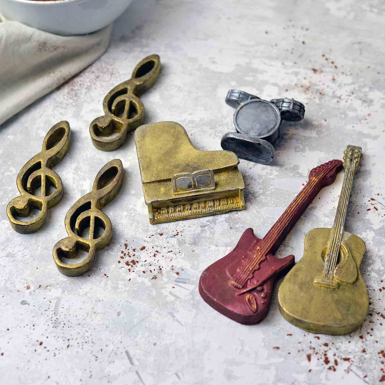 Large Chocolate Musical Instruments Rock Music Gift Box