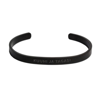 Adjustable Matte Black Bracelet – Fits All Sizes, 5-Star Rated by Olla at www.brixbailey.com