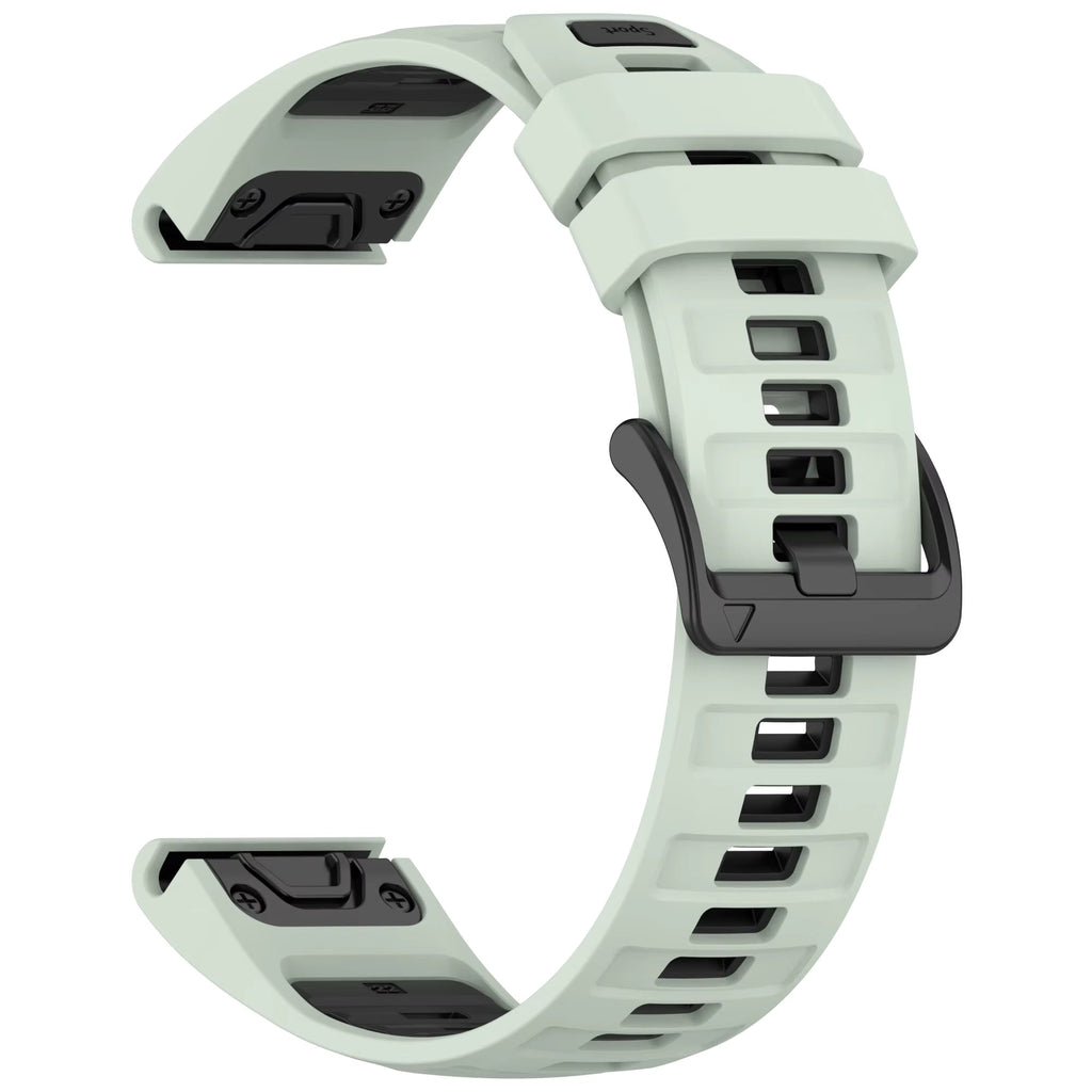 The Kalen Soft Green and Black QuickFit Watch Strap