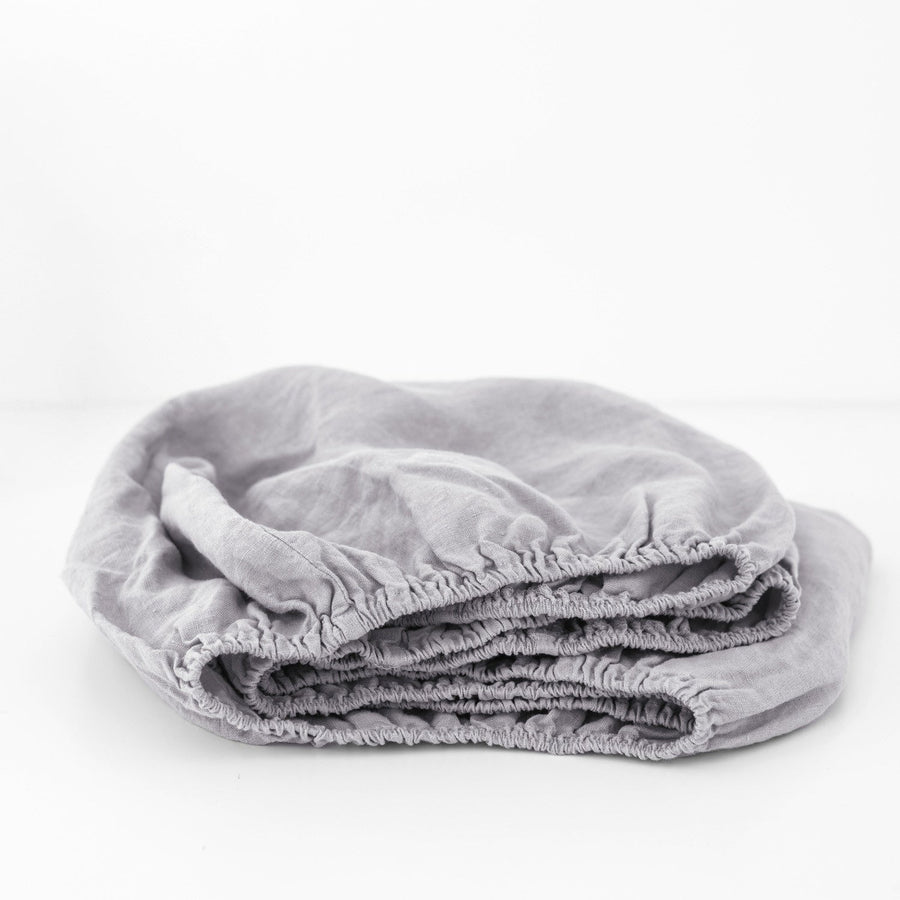 Durable Kids Linen Fitted Sheet – Soft & Eco-Friendly by Linen Tales at www.brixbailey.com