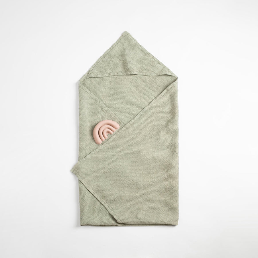 Kids Hypoallergenic Linen Hooded Towel – Handmade & Eco-Friendly by Linen Tales at www.brixbailey.com