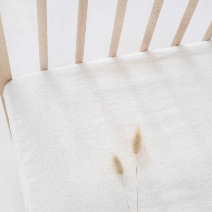 Durable Kids Linen Fitted Sheet – Soft & Sustainable by Linen Tales at www.brixbailey.com