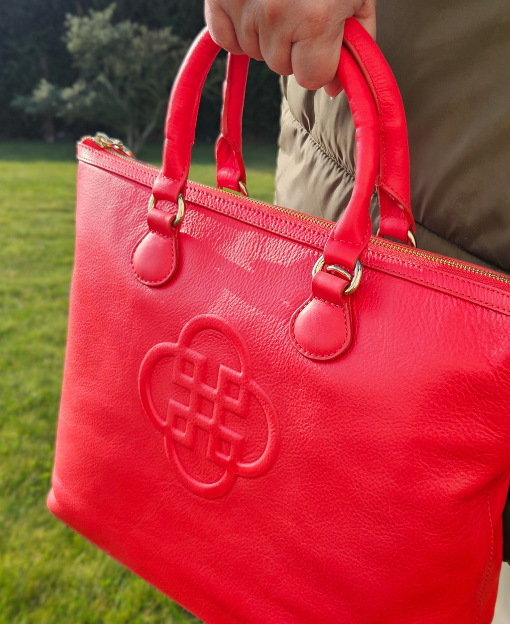 Sienna Real Leather Tote Bag with Detachable Strap