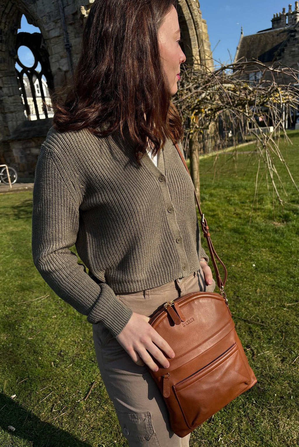 Kimberley Leather Crossbody Bag Handmade