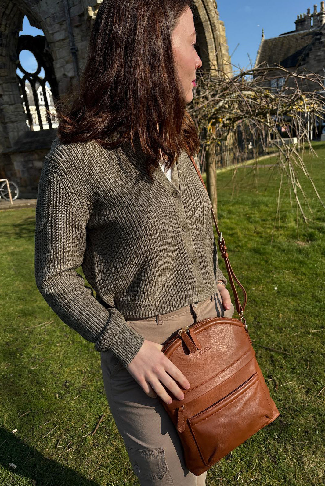 Kimberley Leather Crossbody Bag Handmade