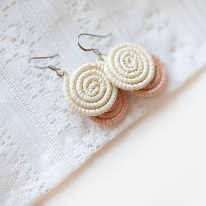 Woven Sisal Earrings