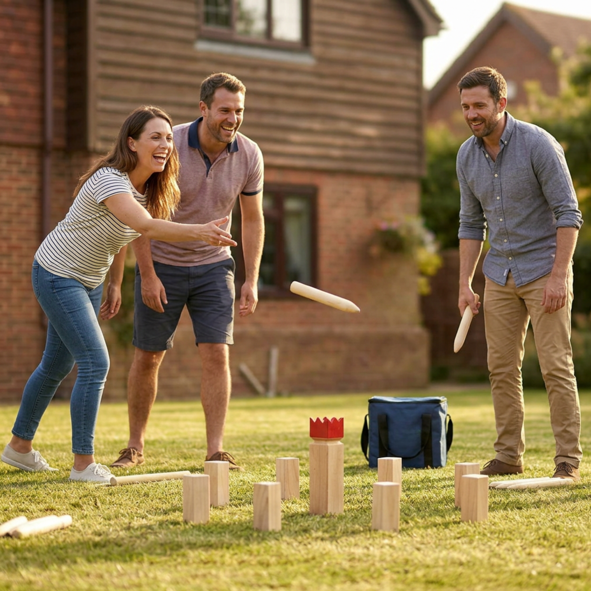 Scandinavian Chess Kubb Game - For Indoor & Outdoor Play