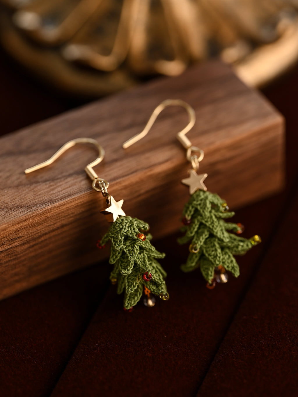Christmas Theme Earring Danglers Micro-Crochet