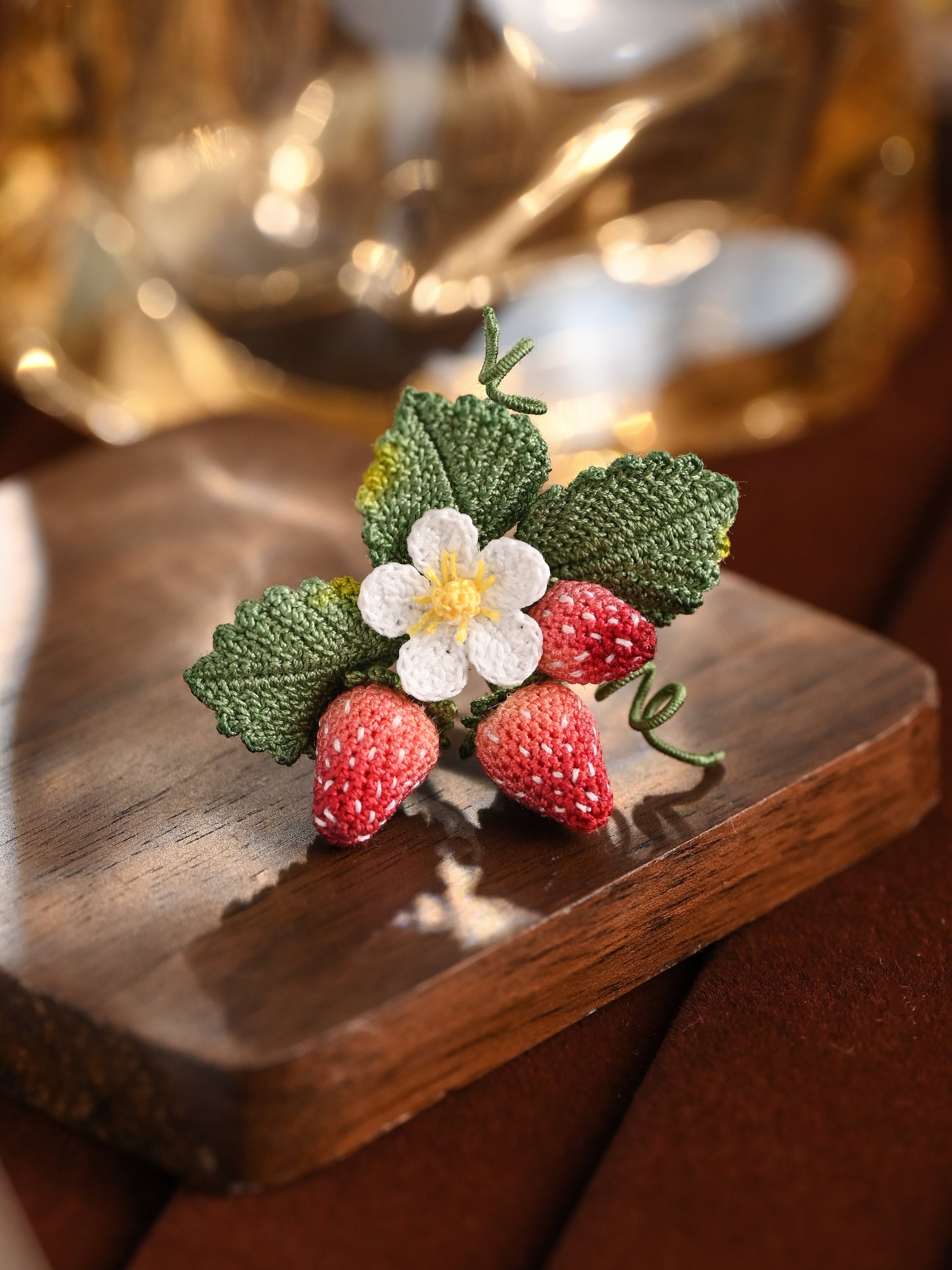 Strawberry Brooch