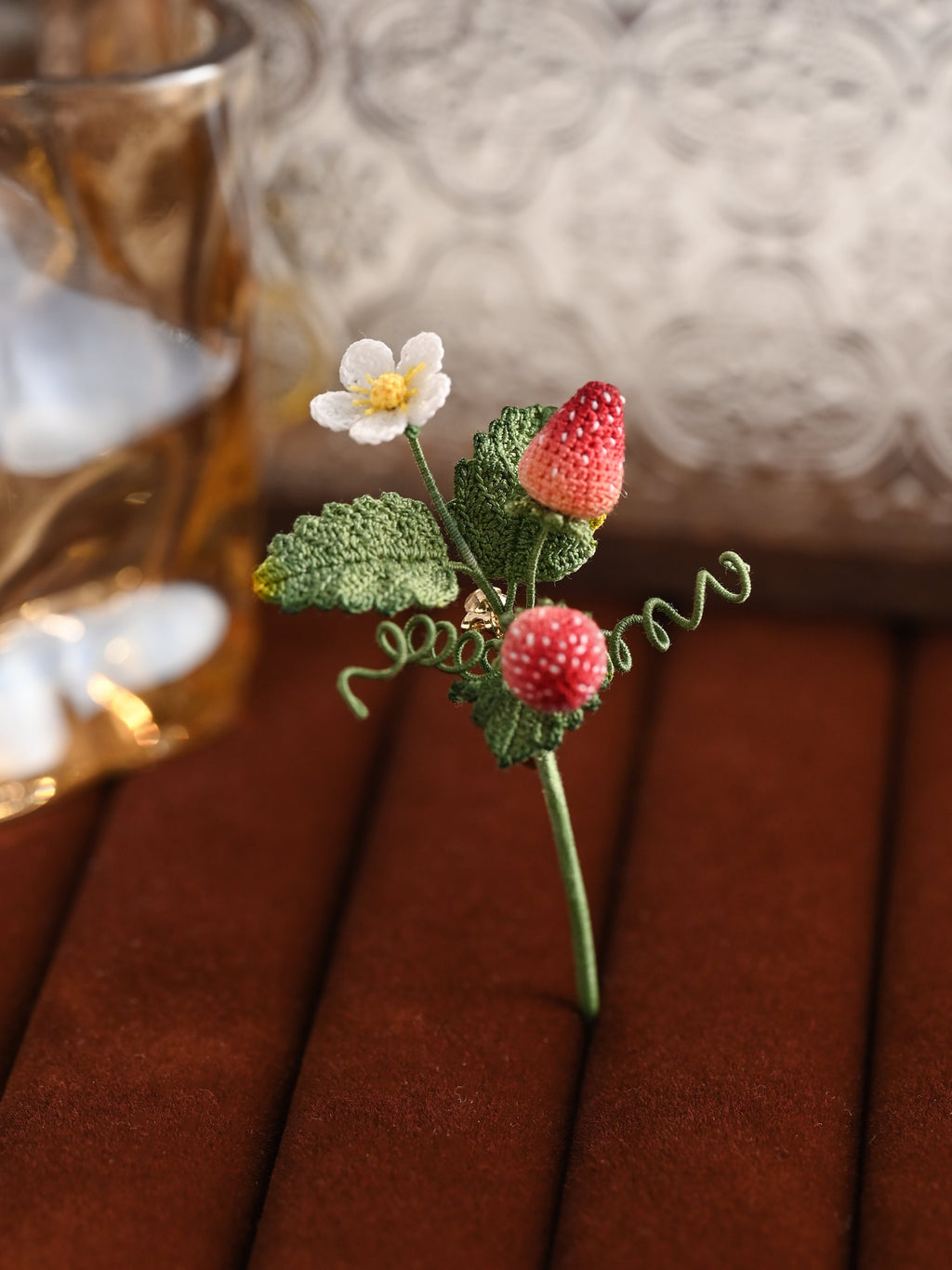 Strawberry Brooch
