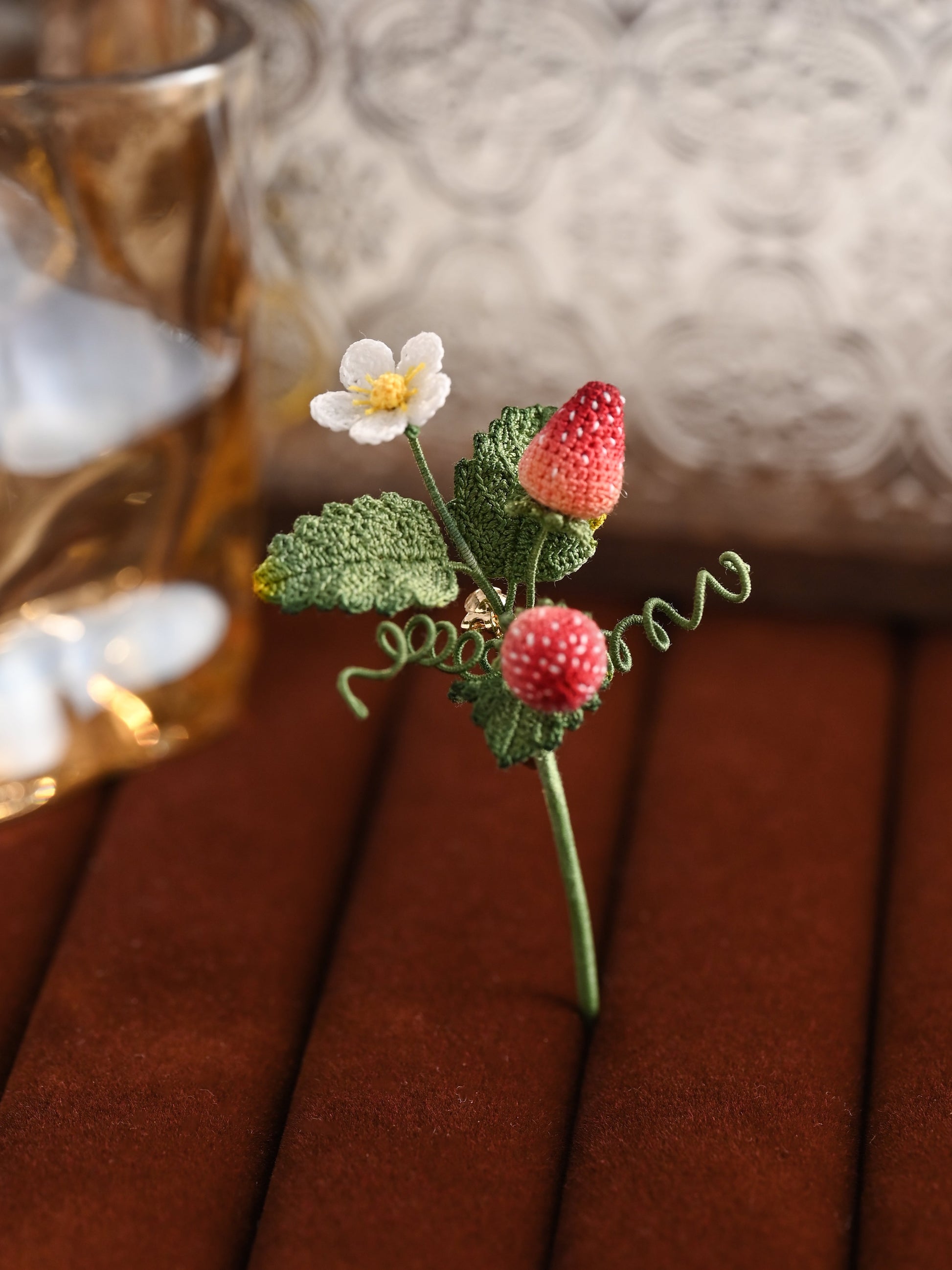 Strawberry Brooch