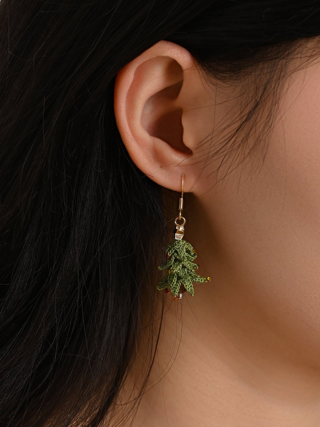 Christmas Theme Earring Danglers Micro-Crochet