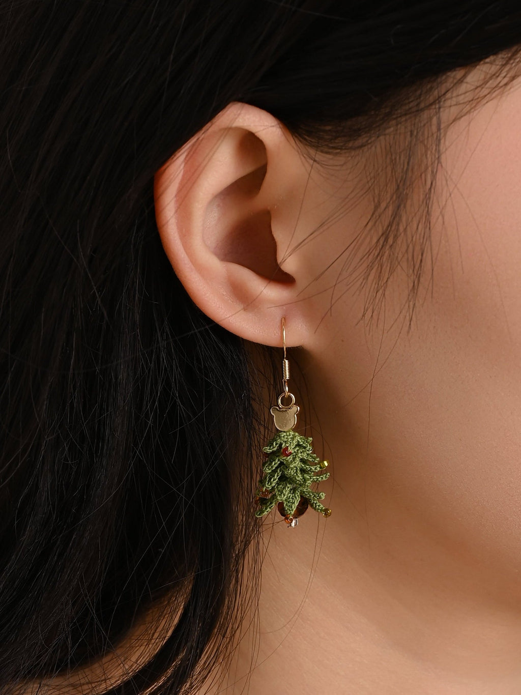 Christmas Theme Earring Danglers Micro-Crochet