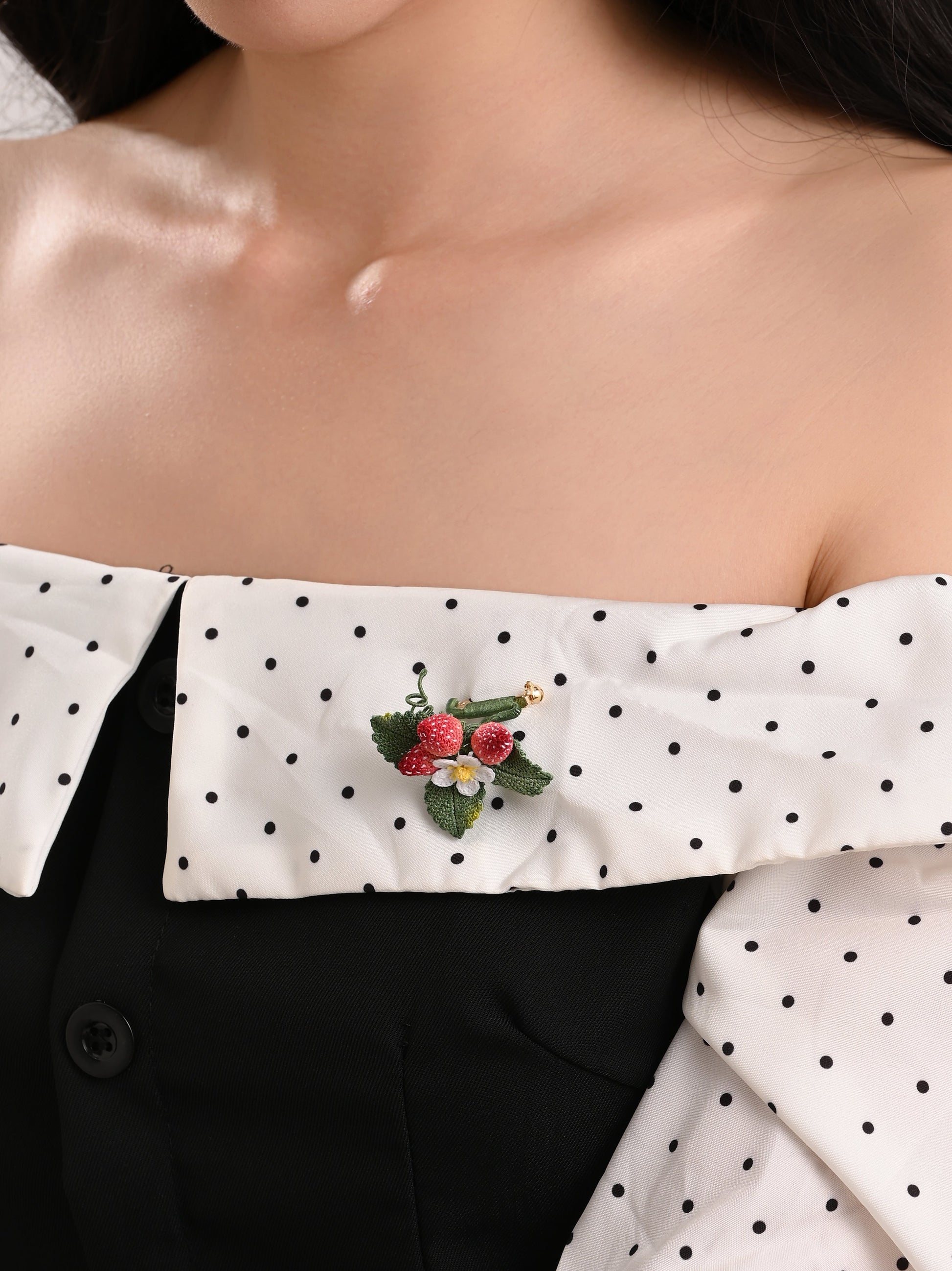 Strawberry Brooch